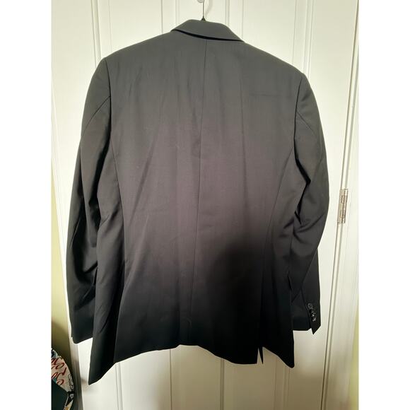 Hugo Boss Pasini2/Movie2 Super 100 Wool Blazer Mens 38L Black 2-Button Jacket - Picture 7 of 12